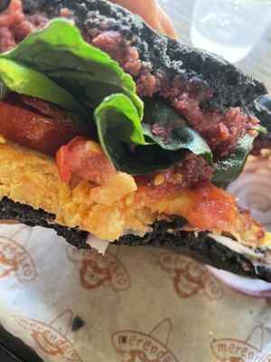 Patty with chickpeas  at Merendero in Cesenatico