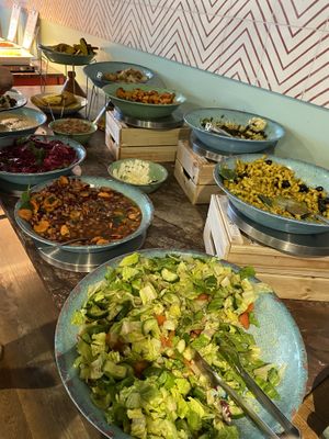Salad buffet   at Sandro in Helsinki