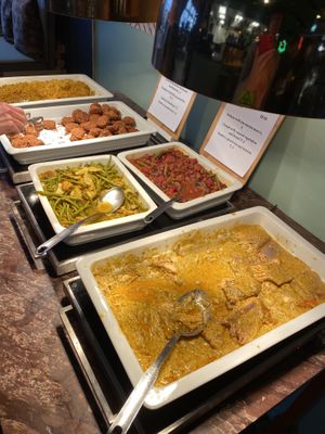 Warm buffet  at Sandro in Helsinki