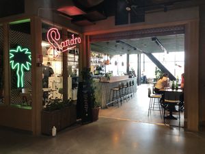 Front of restaurant at Sandro in Helsinki