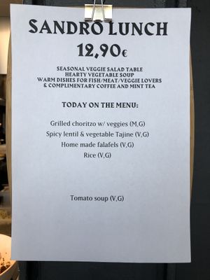 Lunch buffet at Sandro in Helsinki