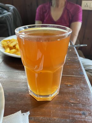 rododendron Kombucha  at Crepes Pancake Hut in Dharamshala