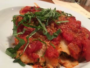 manicotti at Portobello Vegan Trattoria in Portland