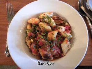 Potato Gnocchi at Portobello Vegan Trattoria in Portland
