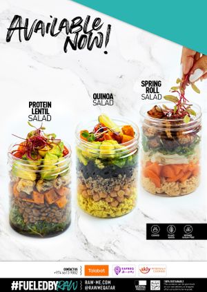 Jar Salads! at Raw ME in Doha