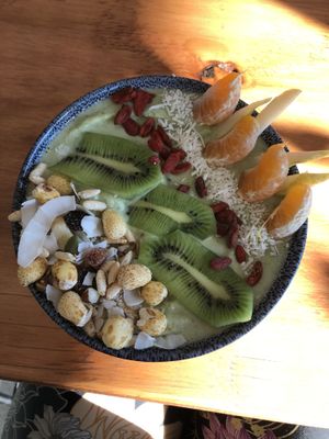 Protein smoothie bowl  at Madem Espresso in Wangaratta