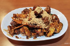 Amazing Rojak with crispy you tiao! at Ngoh Herbal Soup 娥妈养生药材素汤 in Central Singapore