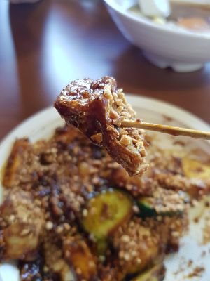 Tau pok ! at Ngoh Herbal Soup 娥妈养生药材素汤 in Central Singapore