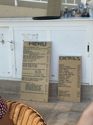 Here is a picture of the menu. All the green ones are vegan.  at Bar Ola in Mallorca