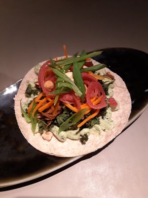 Mushroom taco starter at Ülo in Tallinn