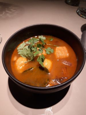 Spicy tofu soup at Ülo in Tallinn