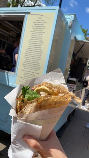 vegan special at Cambridge Crepes in Cambridge