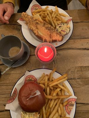 Candlelit dinner 💚 at Mighty Wieners  in Bournemouth