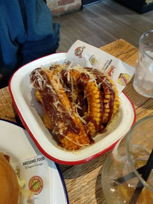 BBQ corn ribs at Mighty Wieners  in Bournemouth