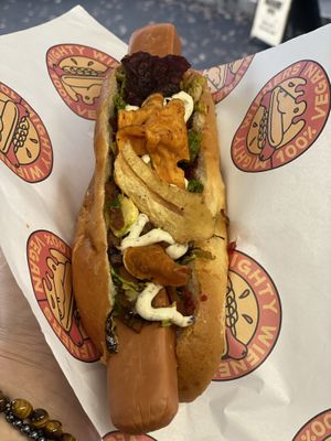 Santa’s Wiener  at Mighty Wieners  in Bournemouth