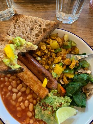 Mighty breakfast  at Mighty Wieners  in Bournemouth