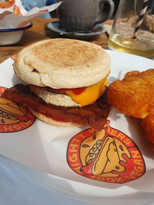 The muffin  at Mighty Wieners  in Bournemouth