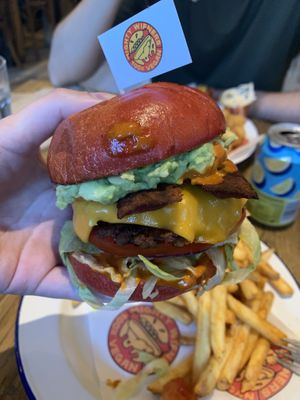 Cali burger at Mighty Wieners  in Bournemouth