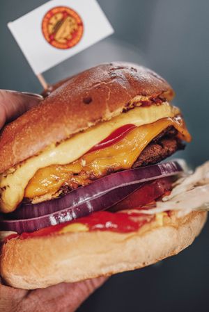 Mighty burger  at Mighty Wieners  in Bournemouth