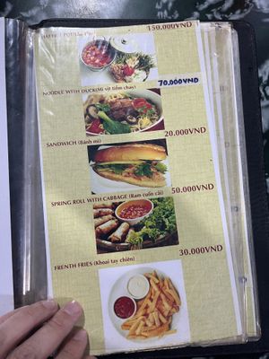 Menu   at Thien Tam - Passionate Heart Vegetarian in Da Nang