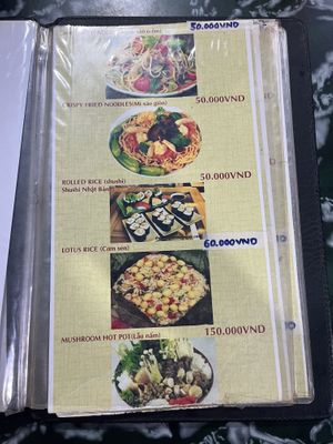 Menu   at Thien Tam - Passionate Heart Vegetarian in Da Nang