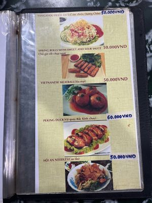 Menu   at Thien Tam - Passionate Heart Vegetarian in Da Nang