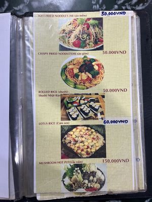 Menu   at Thien Tam - Passionate Heart Vegetarian in Da Nang