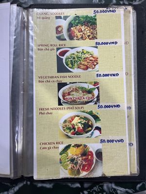 Menu   at Thien Tam - Passionate Heart Vegetarian in Da Nang
