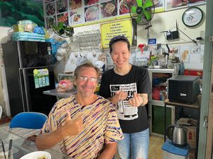 wonderful owner at Thien Tam - Passionate Heart Vegetarian in Da Nang