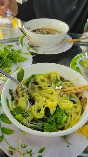 Pho Chay and wonton soup at Thien Tam - Passionate Heart Vegetarian in Da Nang
