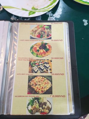 Menu at Thien Tam - Passionate Heart Vegetarian in Da Nang