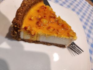 Cheesecake 😍 at Bilig Vegan Bistro in Ulaanbaatar