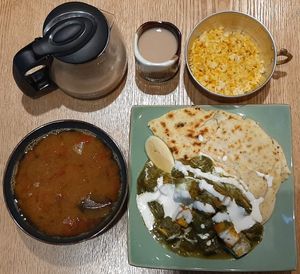 Indian cuisine set at Bilig Vegan Bistro in Ulaanbaatar