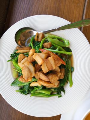 Three-layered-pork (mock meat) at Si Trang in Chiang Rai