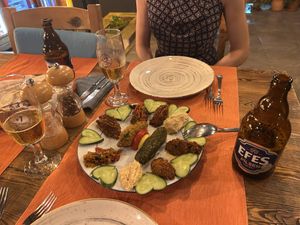 Vegan Meze platter  at Rose in Kalkan