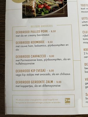 Menu 1 at Dapper in Assen