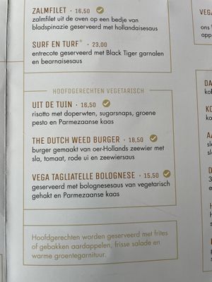 Menu 3 at Dapper in Assen