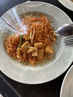 Vegan pad Thai   at Samui Elephant Sanctuary in Koh Samui