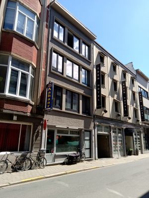 Outside the restaurant at Aahaar Indian Cuisine in Antwerpen