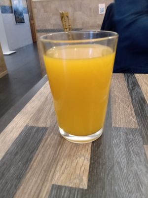 Mango drink at Aahaar Indian Cuisine in Antwerpen