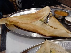 Garlic dosa at Aahaar Indian Cuisine in Antwerpen