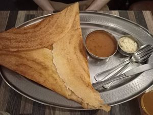 Madras curry dosa at Aahaar Indian Cuisine in Antwerpen