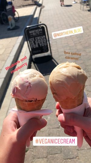 Ice cream at BB Veggie in Brighton
