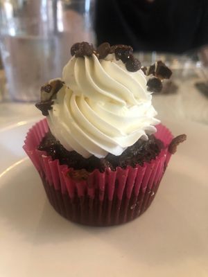 Vegan chocolate covered pretzel cupcake  at CALI - South in Tampa