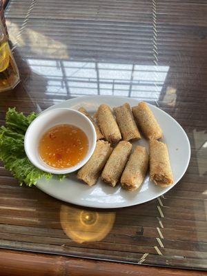 Veggie Spring rolls  at The Big Man Bar in Cat Ba