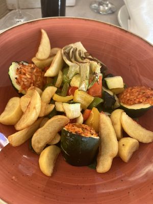 Vegetable plate   at Hotel Piran in Piran