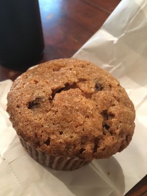 Banana chocolate chip pb muffin at Bordertown Coffee in Minneapolis