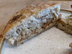 Tempeh Reuben at Kind Cafe in Vancouver