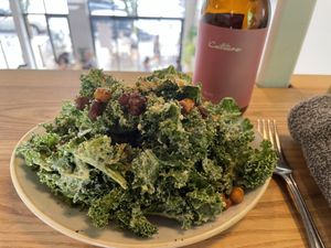Kale Caesar Salad  at Kind Cafe in Vancouver