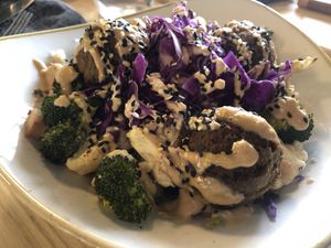 Didn’t like it much 😔 too much sauce at Kind Cafe in Vancouver